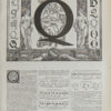 Lettre Q, typographie de Maximilien Vox, planche originale 1932