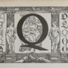 Lettre Q, typographie de Maximilien Vox, planche originale 1932