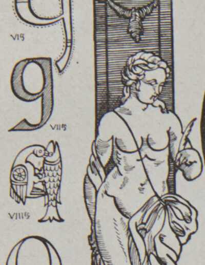 Lettre Q, typographie de Maximilien Vox, planche originale 1932