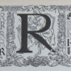 Lettre R, typographie de Maximilien Vox, planche originale 1932