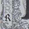 Lettre R, typographie de Maximilien Vox, planche originale 1932