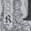 lettreR Lettre R, typographie de Maximilien Vox, planche originale 1932