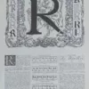 lettreR Lettre R, typographie de Maximilien Vox, planche originale 1932