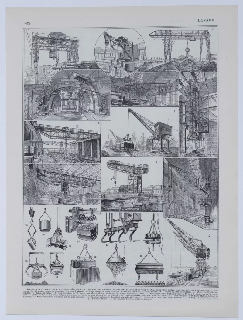 levage-a10-1 Levage et manutention, machines industrielles, planche 1930