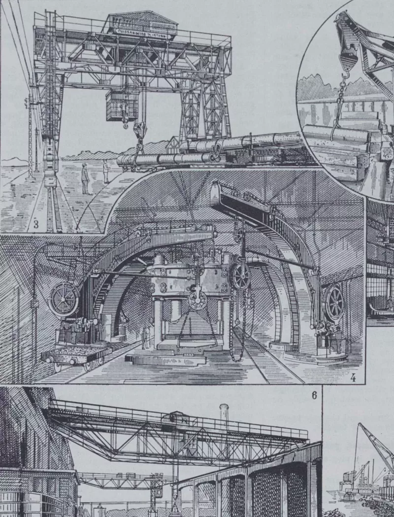 levage-a11 Levage et manutention, machines industrielles, planche 1930 – planche ancienne entière