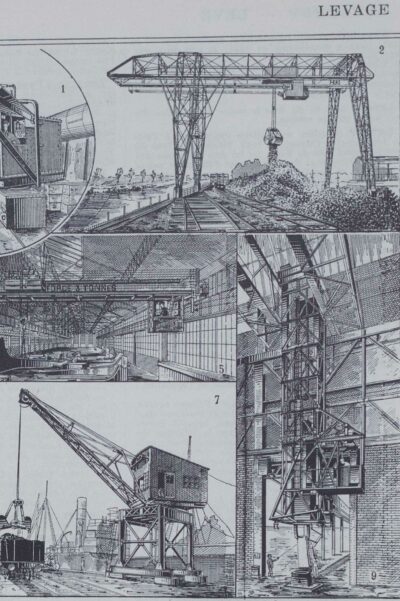 Levage et manutention, machines industrielles, planche 1930