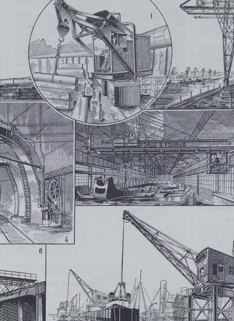levage-b13 Levage et manutention, machines industrielles, planche 1930 – détail de la planche ancienne