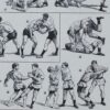 Lutte, 40 prises et mouvements, planche sportive 1930