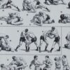 Lutte, 40 prises et mouvements, planche sportive 1930