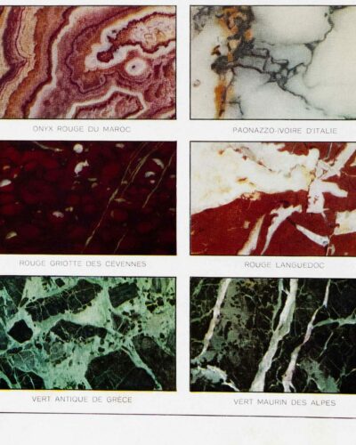 marbre-03-scaled-1 Marbres du monde, 18 variétés, planche géologique 1930