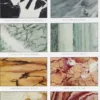 Marbres du monde, 18 variétés, planche géologique 1930