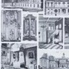 Styles Louis, mobilier et architecture française, planche 1930 – planche encadrée en décoration murale