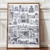 Styles Louis, mobilier et architecture française, planche 1930 – détail de la planche ancienne