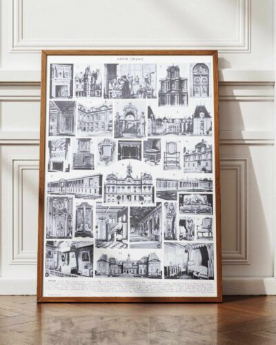 Styles Louis, mobilier et architecture française, planche 1930