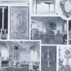 Styles Louis, mobilier et architecture française, planche 1930 – verso encadré en décoration murale