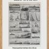 Navires, planche encyclopédique originale 1930