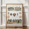 nli1-autriche-armee-drapeaux-a12.jpg Autriche-Hongrie, L’Empire multiculturel (1897) – planche encadrée en décoration murale