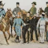 nli1-autriche-armee-drapeaux-b14.jpg Autriche-Hongrie, L’Empire multiculturel (1897) – détail de la planche ancienne