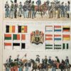 Belgique, Le cœur de l’Europe, planche originale de 1897