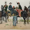 Belgique, Le cœur de l’Europe, planche originale de 1897 – détail de la planche ancienne