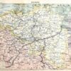 Belgique, Le cœur de l’Europe, planche originale de 1897