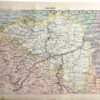 Belgique, Le cœur de l’Europe, planche originale de 1897
