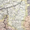 Belgique, Le cœur de l’Europe, planche originale de 1897 – détail de la planche ancienne