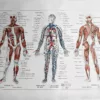 nlu1-anatomie-homme-a11 Anatomie humaine, squelette, nerfs et circulation, planche 1948 – planche ancienne entière