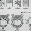Blasons et héraldique, planche encyclopédique 1948