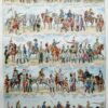 Cavalerie française, évolution historique, planche originale 1948