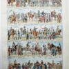Cavalerie française, évolution historique, planche originale 1948