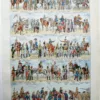 Cavalerie française, évolution historique, planche originale 1948