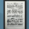 Cavalerie française, évolution historique, planche originale 1948