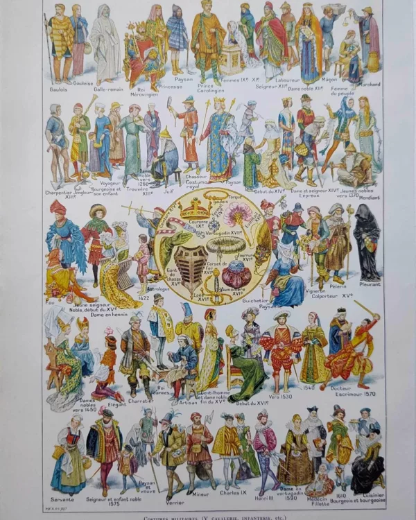 nlu1-costumes-gaulois-a11 Costumes traditionnels I, des Gaulois à 1610, planche 1948