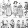 nlu1-costumes-gaulois-b22 Costumes traditionnels I, des Gaulois à 1610, planche 1948