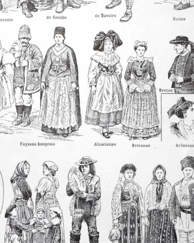 nlu1-costumes-gaulois-b22 Costumes traditionnels I, des Gaulois à 1610, planche 1948