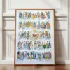 nlu1-costumes-gentilhomme-a12 Costumes traditionnels II, de 1630 à 1938, planche 1948 – planche encadrée en décoration murale