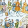 nlu1-costumes-gentilhomme-a13 Costumes traditionnels II, de 1630 à 1938, planche 1948 – détail de la planche ancienne
