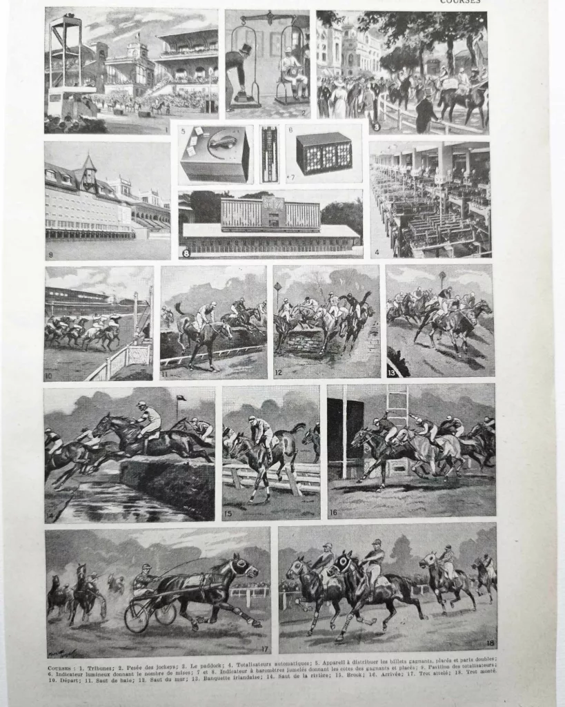 Courses hippiques et compétitions, planche 1948