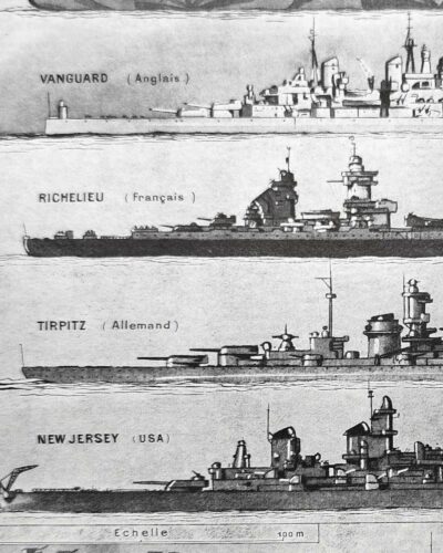 nlu1-cuirasses-navires-a14 Cuirassés et navires militaires, planche 1948