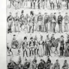 Gendarmerie française, uniformes historiques, planche 1948 – planche ancienne entière
