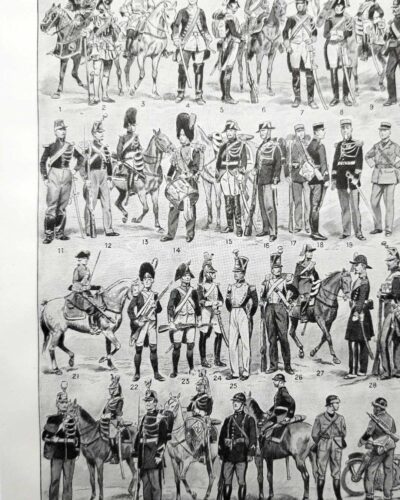 nlu1-gendarmerie-uniformes-a10 Gendarmerie française, uniformes historiques, planche 1948