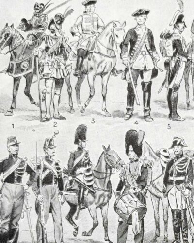 nlu1-gendarmerie-uniformes-a13 Gendarmerie française, uniformes historiques, planche 1948