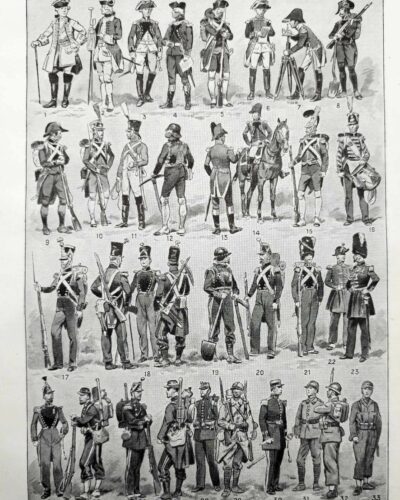 nlu1-genie-uniformes-a10 Génie, uniforme et tenues, planche originale de 1948