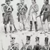 Génie, uniforme et tenues, planche originale de 1948 – détail de la planche ancienne