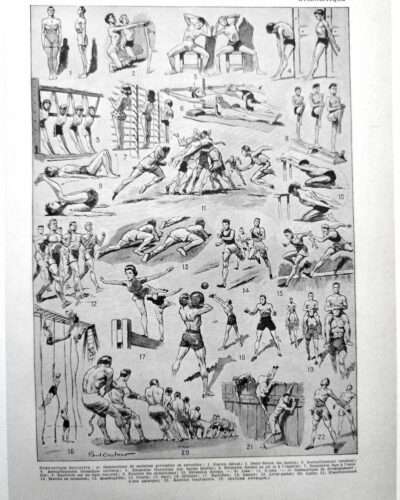 nlu1-sports-a11.jpg Sports et pratiques sportives, lot de 6 planches 1948