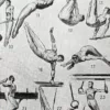 Sports et pratiques sportives, lot de 6 planches 1948 – détail de la planche ancienne