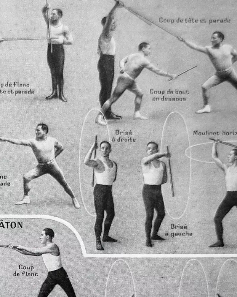 Sports et pratiques sportives, lot de 6 planches 1948 – détail de la planche ancienne