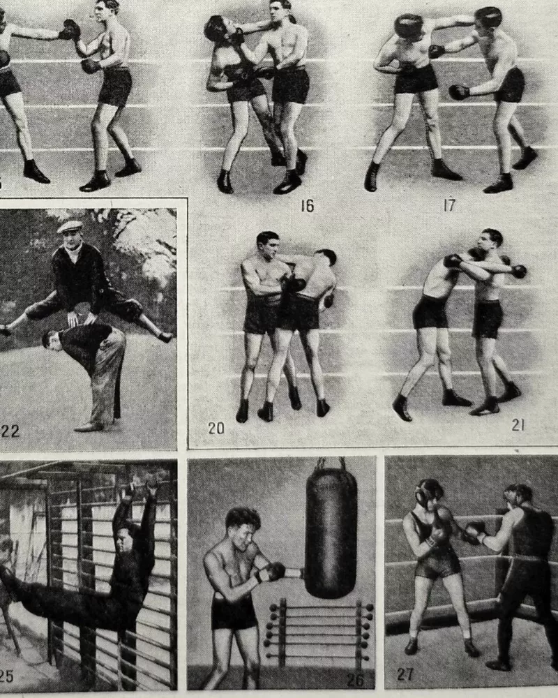 Sports et pratiques sportives, lot de 6 planches 1948 – détail de la planche ancienne
