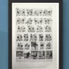 Sports et pratiques sportives, lot de 6 planches 1948 – verso du document ancien